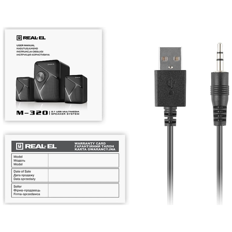 Акустична система REAL-EL M-320 Black (EL121300014) - фото 7