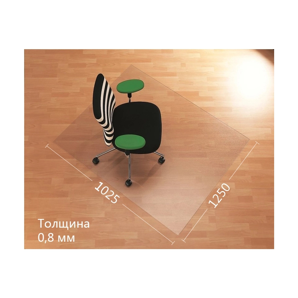 Килимок під крісло Аклас AironTrade 1250х1025х0.8 Прозорий (10027011) - фото 2 Килимок під крісло Аклас AironTrade 1250х1025х0.8 Прозорий (10027011) - фото 2