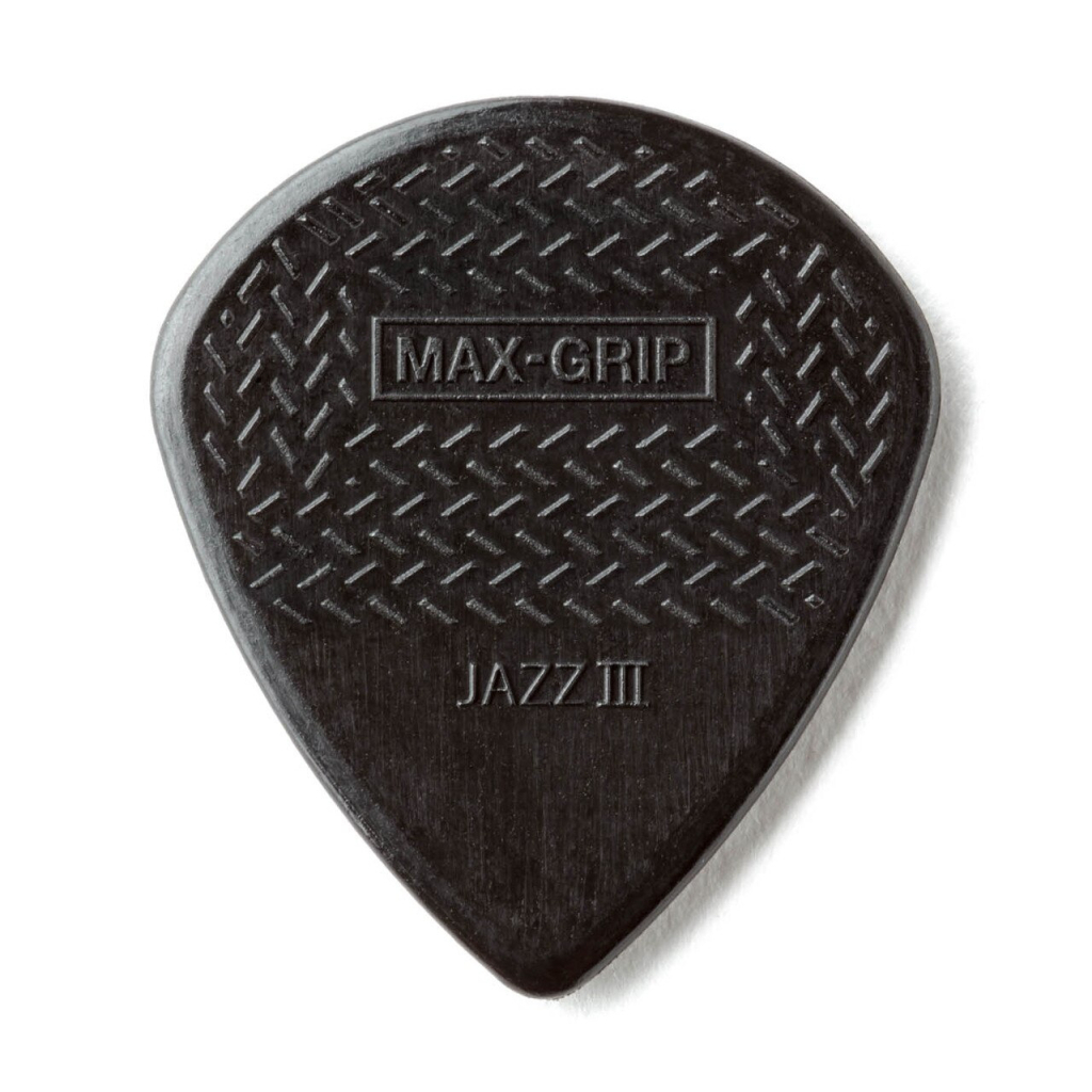Медіатор Jim Dunlop Max-Grip Jazz III Stiffo Pick 6 шт. (471P3S) - фото 1 Медіатор Jim Dunlop Max-Grip Jazz III Stiffo Pick 6 шт. (471P3S) - фото 1