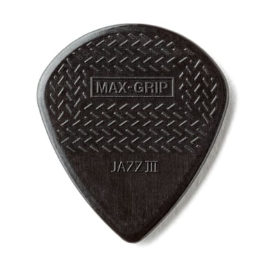 Медіатор Jim Dunlop Max-Grip Jazz III Stiffo Pick 6 шт. (471P3S) - фото 1