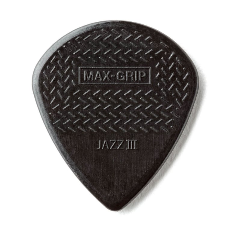 Медіатор Jim Dunlop Max-Grip Jazz III Stiffo Pick 6 шт. (471P3S) - фото 1