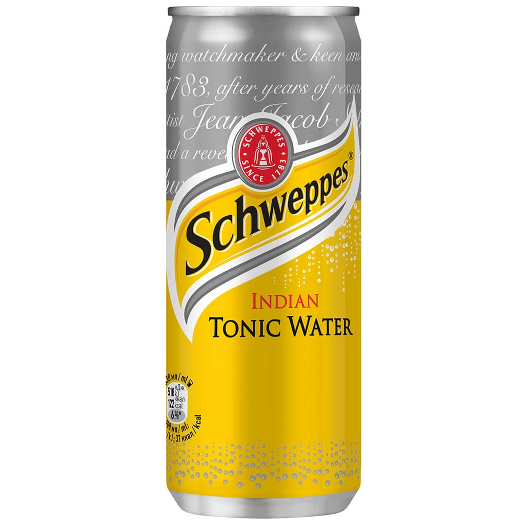 Напій Schweppes Indian Tonic Безалкогольний сильногазований 330 мл (5449000046390) - фото 1