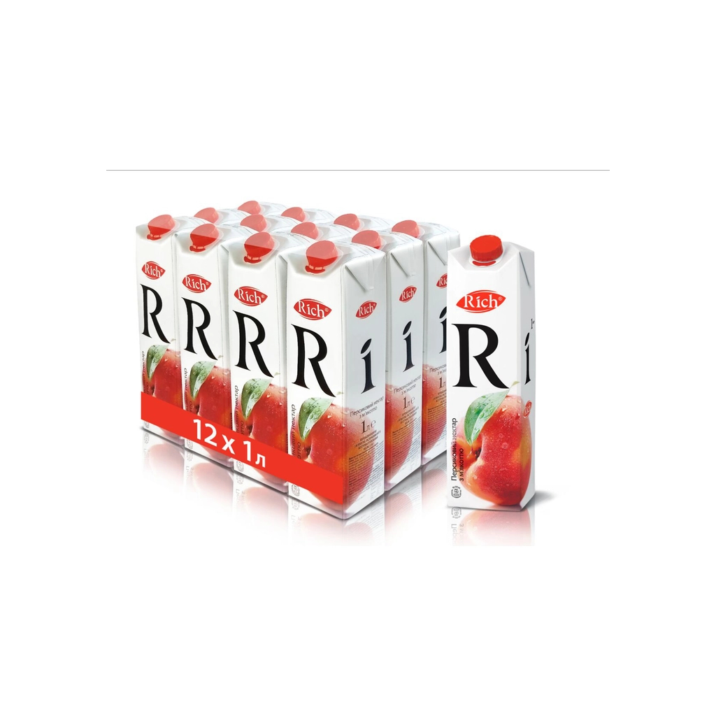 Сік Rich Персиковий нектар з м'якоттю 1 л (4820039352705) - фото 4 Сік Rich Персиковий нектар з м'якоттю 1 л (4820039352705) - фото 4
