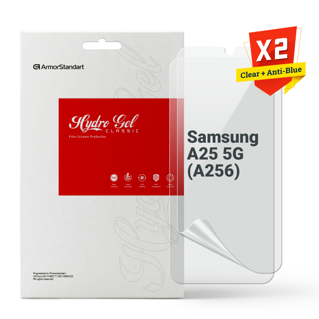 Плівка захисна Armorstandart Kit Clear + Anti-Blue Samsung A25 5G (A256) (ARM80686) - фото 1