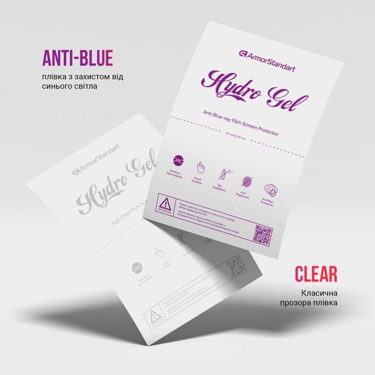 Плівка захисна Armorstandart Kit Clear + Anti-Blue Samsung A25 5G (A256) (ARM80686) - фото 2