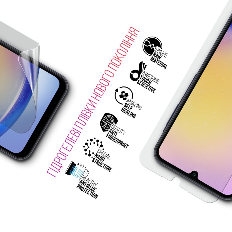 Плівка захисна Armorstandart Kit Clear + Anti-Blue Samsung A25 5G (A256) (ARM80686) - фото 3