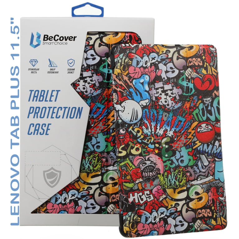 Чохол до планшета BeCover Smart Case Lenovo Tab Plus 11.5" Graffiti (711845) - фото 5