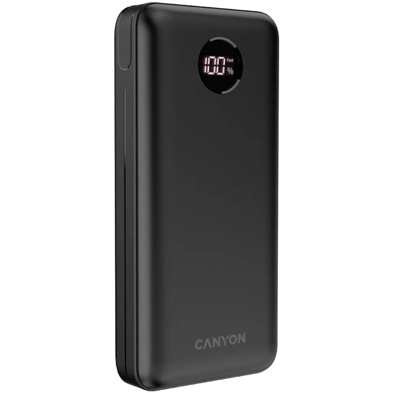 Батарея універсальна Canyon PB-2002 20000mAh, PD/20W, QC/3.0/22.5W, Black (CNE-CPB2002B) - фото 2