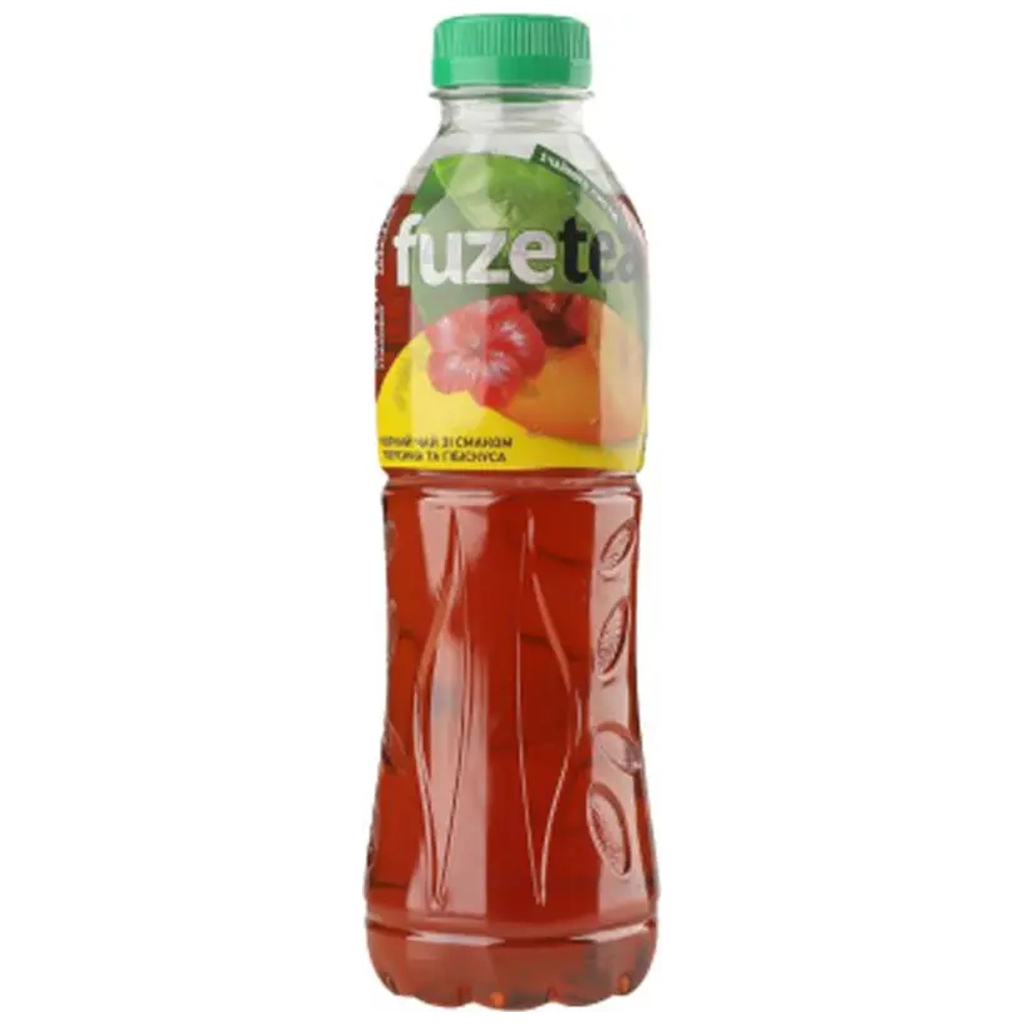 Напій Fuzetea Чай холодний чорний Зі смаком персика та гібіскуса 500 мл (5449000236623) - фото 1 Напій Fuzetea Чай холодний чорний Зі смаком персика та гібіскуса 500 мл (5449000236623) - фото 1
