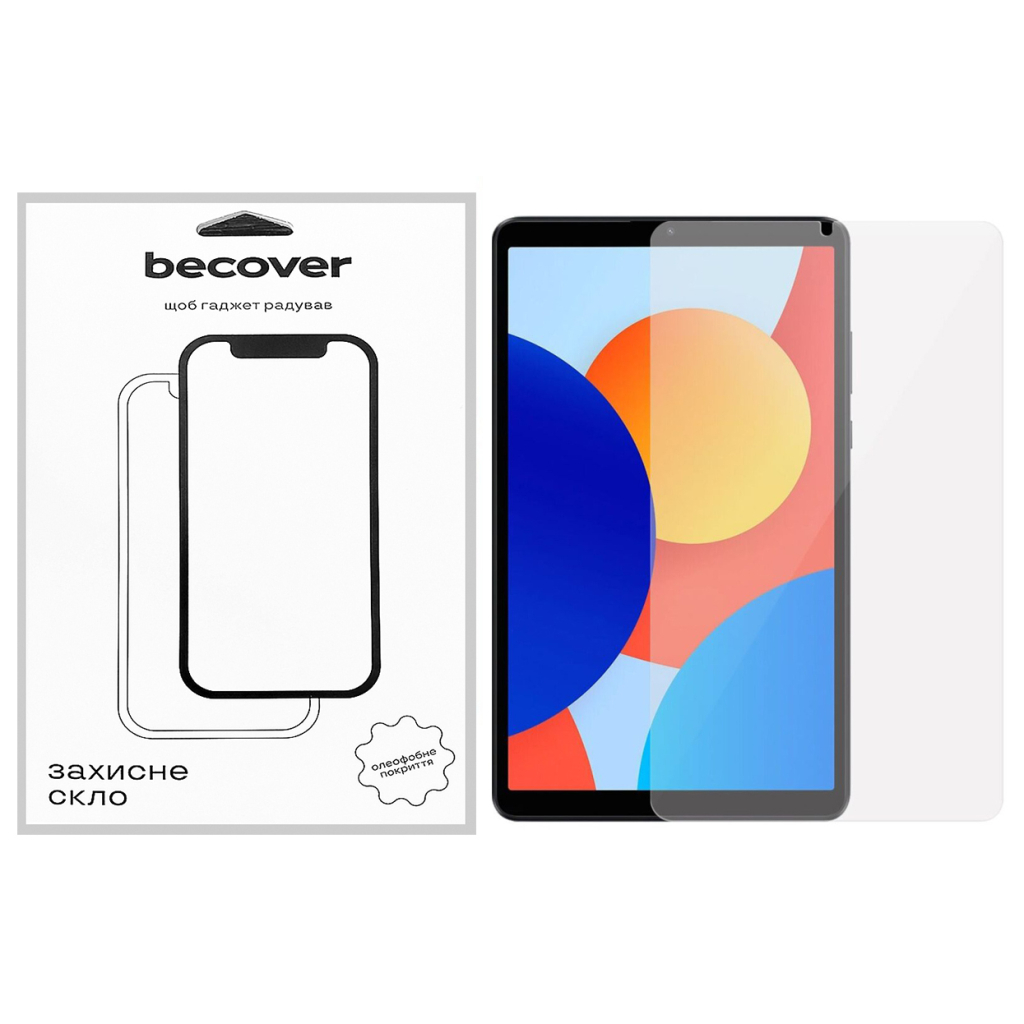 Скло захисне BeCover Xiaomi Redmi Pad SE 8.7" (711889) - фото 1 Скло захисне BeCover Xiaomi Redmi Pad SE 8.7" (711889) - фото 1
