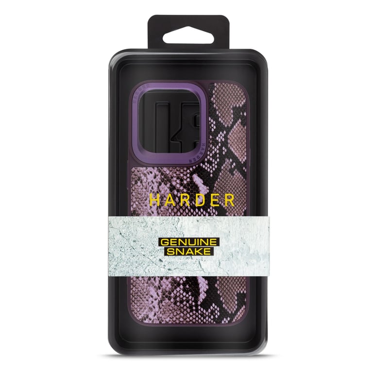 Чохол до мобільного телефона Harder Genuine Snake Apple iPhone 14 Pro Dark Purple (ARM76788) - фото 3