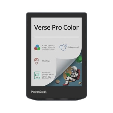Електронна книга Pocketbook 634K3 Verse Pro Color, StormySea (PB634K3-1-CIS) - фото 1