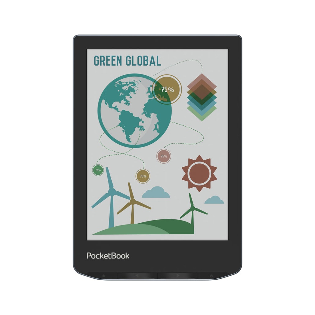Електронна книга Pocketbook 634K3 Verse Pro Color, StormySea (PB634K3-1-CIS) - фото 2 Електронна книга Pocketbook 634K3 Verse Pro Color, StormySea (PB634K3-1-CIS) - фото 2