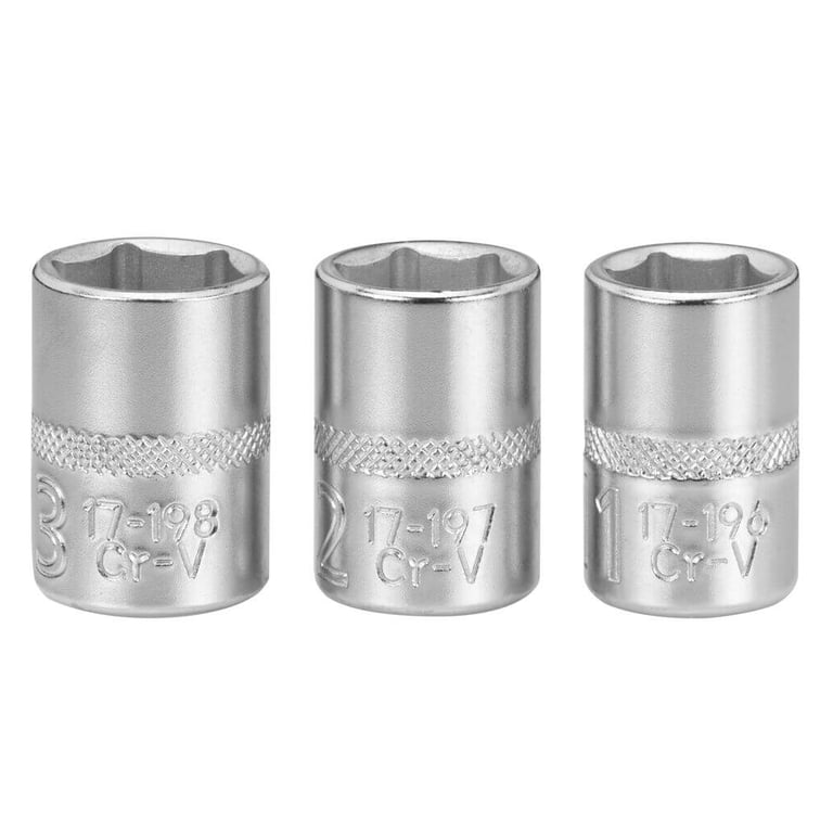 Набір головок Stanley торцевих 1/4" Maxi Drive, із шестигранним профілем, 3 шт: 11, 12, 13 мм. (FMMT17092-0) - фото 3