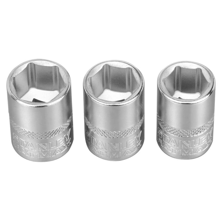 Набір головок Stanley торцевих 1/4" Maxi Drive, із шестигранним профілем, 3 шт: 11, 12, 13 мм. (FMMT17092-0) - фото 4