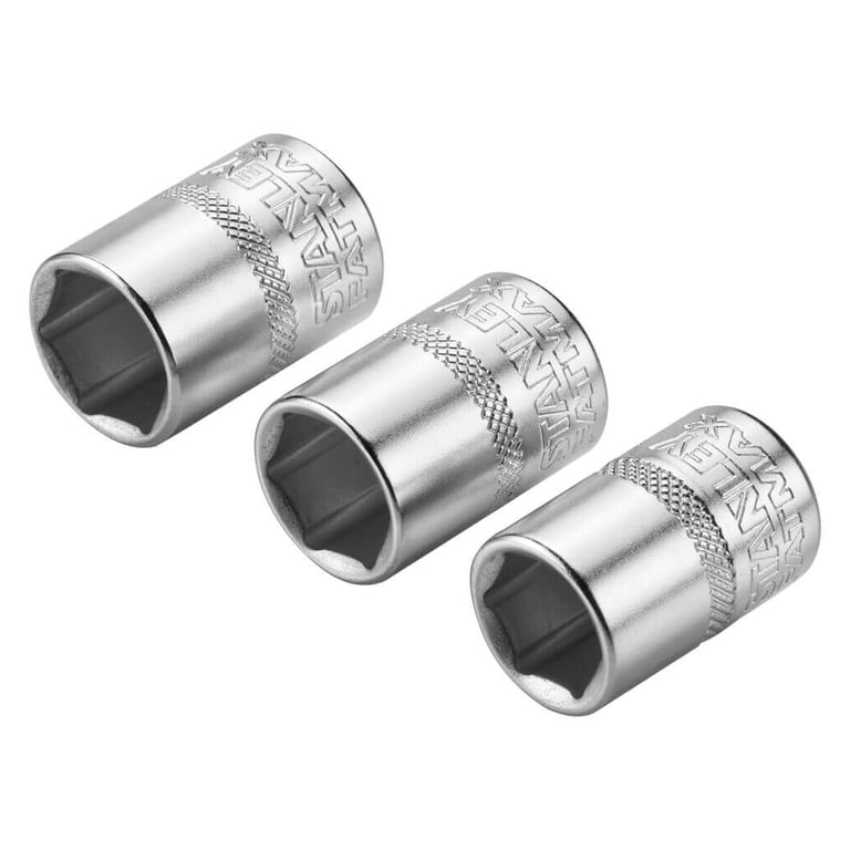 Набір головок Stanley торцевих 1/4" Maxi Drive, із шестигранним профілем, 3 шт: 11, 12, 13 мм. (FMMT17092-0) - фото 5