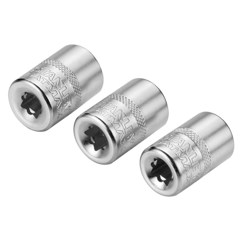 Набір головок Stanley торцевих 1/4" Maxi Drive, із шестигранним профілем, 3 шт: 11, 12, 13 мм. (FMMT17092-0) - фото 6