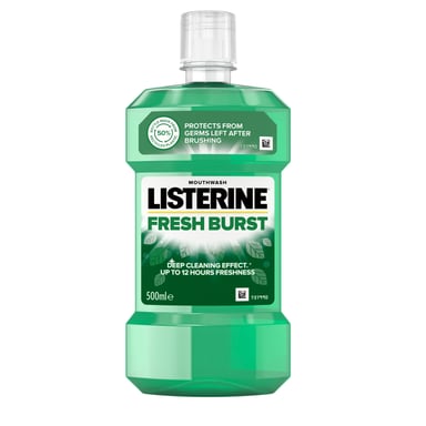 Ополіскувач для порожнини рота Listerine Сплеск свіжості 500 мл (5010123703547) - фото 1