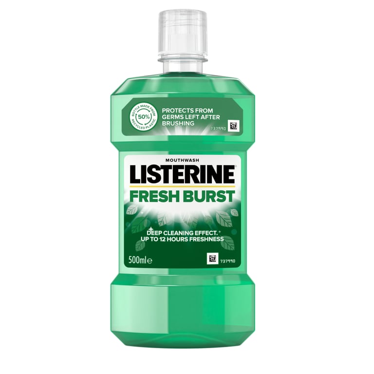 Ополіскувач для порожнини рота Listerine Сплеск свіжості 500 мл (5010123703547) - фото 1