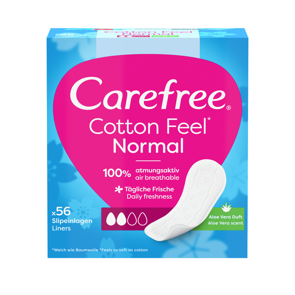 Щоденні прокладки Carefree М'якість бавовни з Алое 56 шт. (3574661486307) - фото 1 Щоденні прокладки Carefree М'якість бавовни з Алое 56 шт. (3574661486307) - фото 1