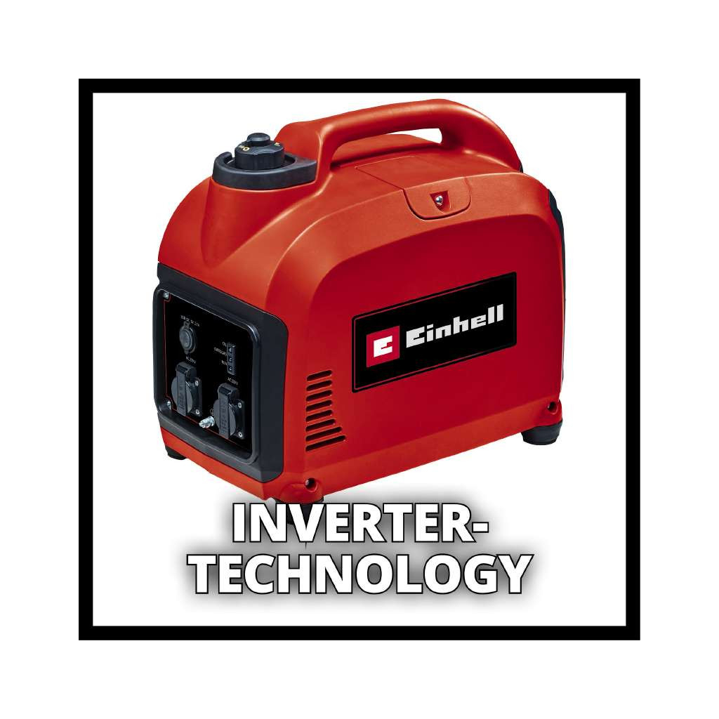 Генератор Einhell інверторний TC-IG 2000, 230В (1 фаза), 1.8/2kW, ручний старт, 21.6кг (4152590) - фото 3 Генератор Einhell інверторний TC-IG 2000, 230В (1 фаза), 1.8/2kW, ручний старт, 21.6кг (4152590) - фото 3