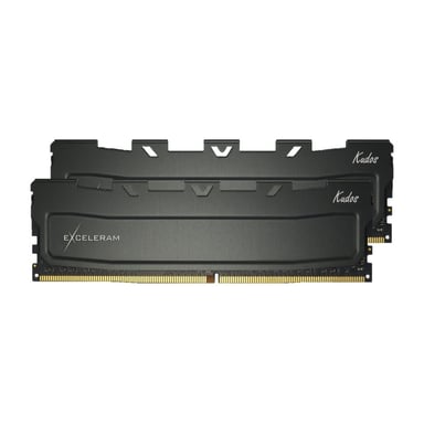Модуль памяті для компютера DDR4 32GB (2x16GB) 3200 MHz Black Kudos eXceleram (EKBLACK4323222XD)