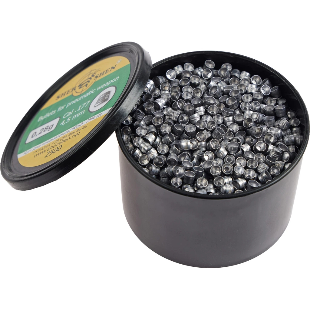 Пульки Шершень 0,28g 4,5 мм 2500шт (1057.00.34) - фото 2 Пульки Шершень 0,28g 4,5 мм 2500шт (1057.00.34) - фото 2