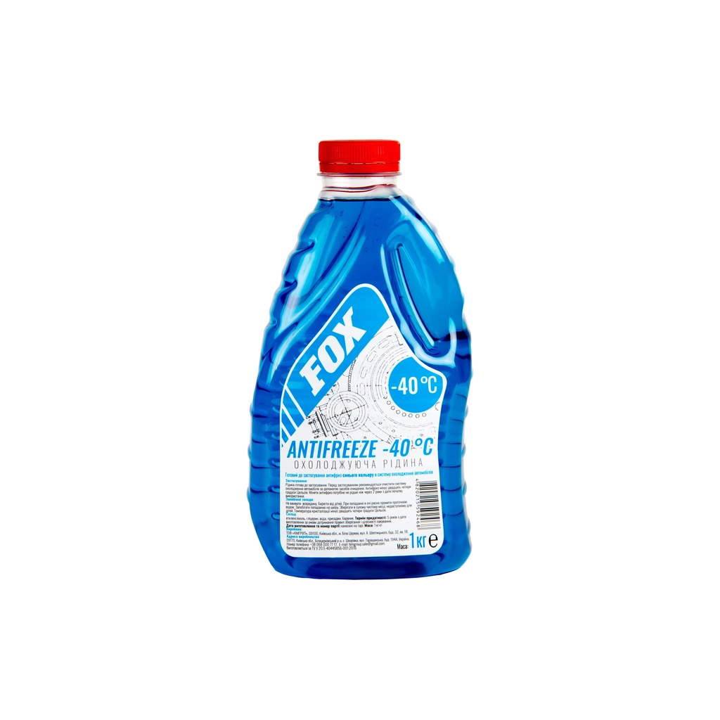 Антифриз Fox -40 Синій 1л - фото 1