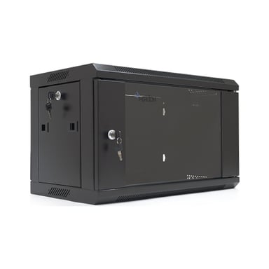 Шафа настінна Merlion 6U 19" 600*350*367 (Ш*Г*В)мм, black (MI3-6306 / 36527) - фото 1
