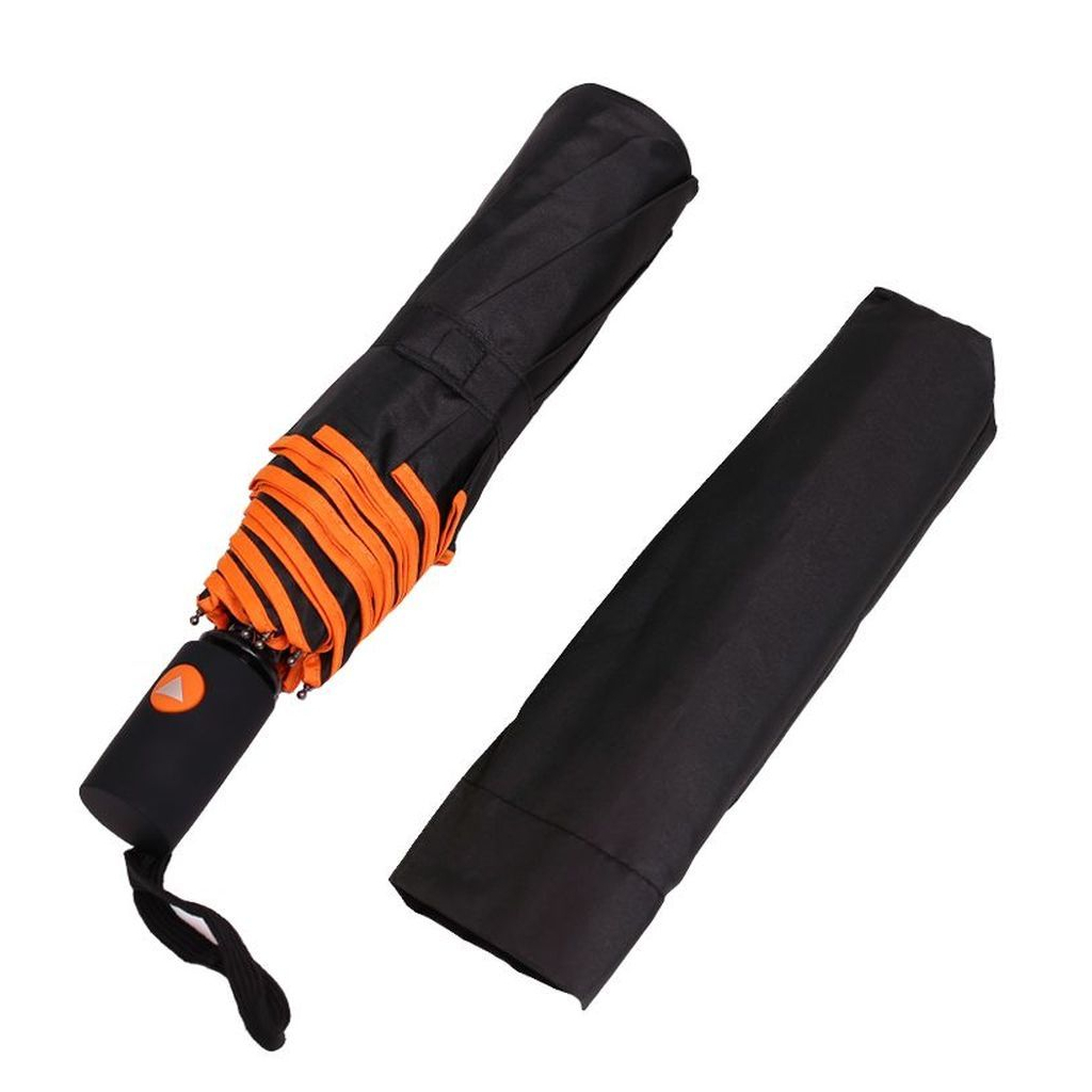 Парасоля Bergamo Sky Напівавтомат Чорно-помаранчева (7040010) - фото 3 Парасоля Bergamo Sky Напівавтомат Чорно-помаранчева (7040010) - фото 3