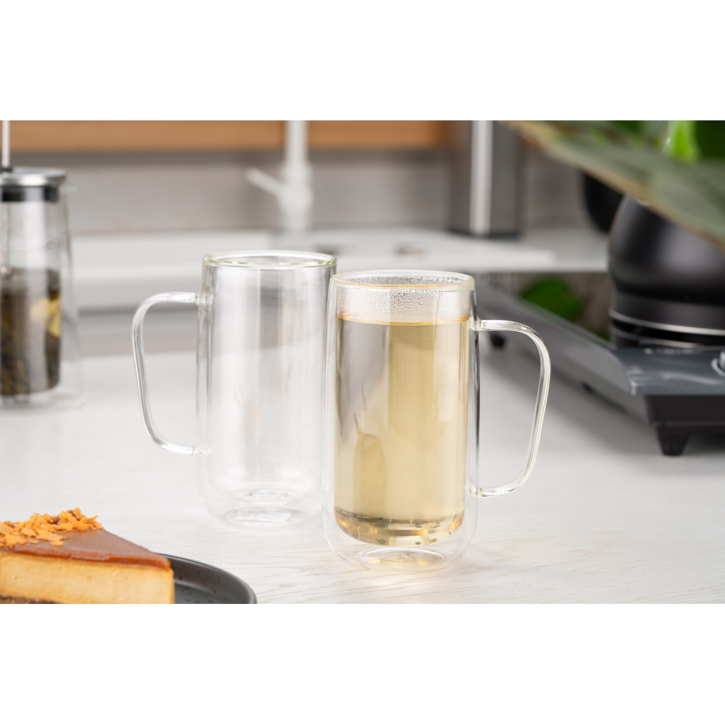 Набір чашок Ardesto BHR 400 мл 2 шт прозорий (AR2640BHR) - фото 5 Набір чашок Ardesto BHR 400 мл 2 шт прозорий (AR2640BHR) - фото 5