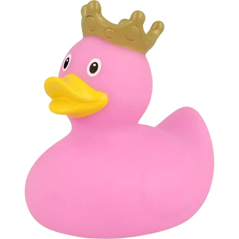 Іграшка для ванної Funny Ducks Качка Рожева у короні (1926) - фото 1