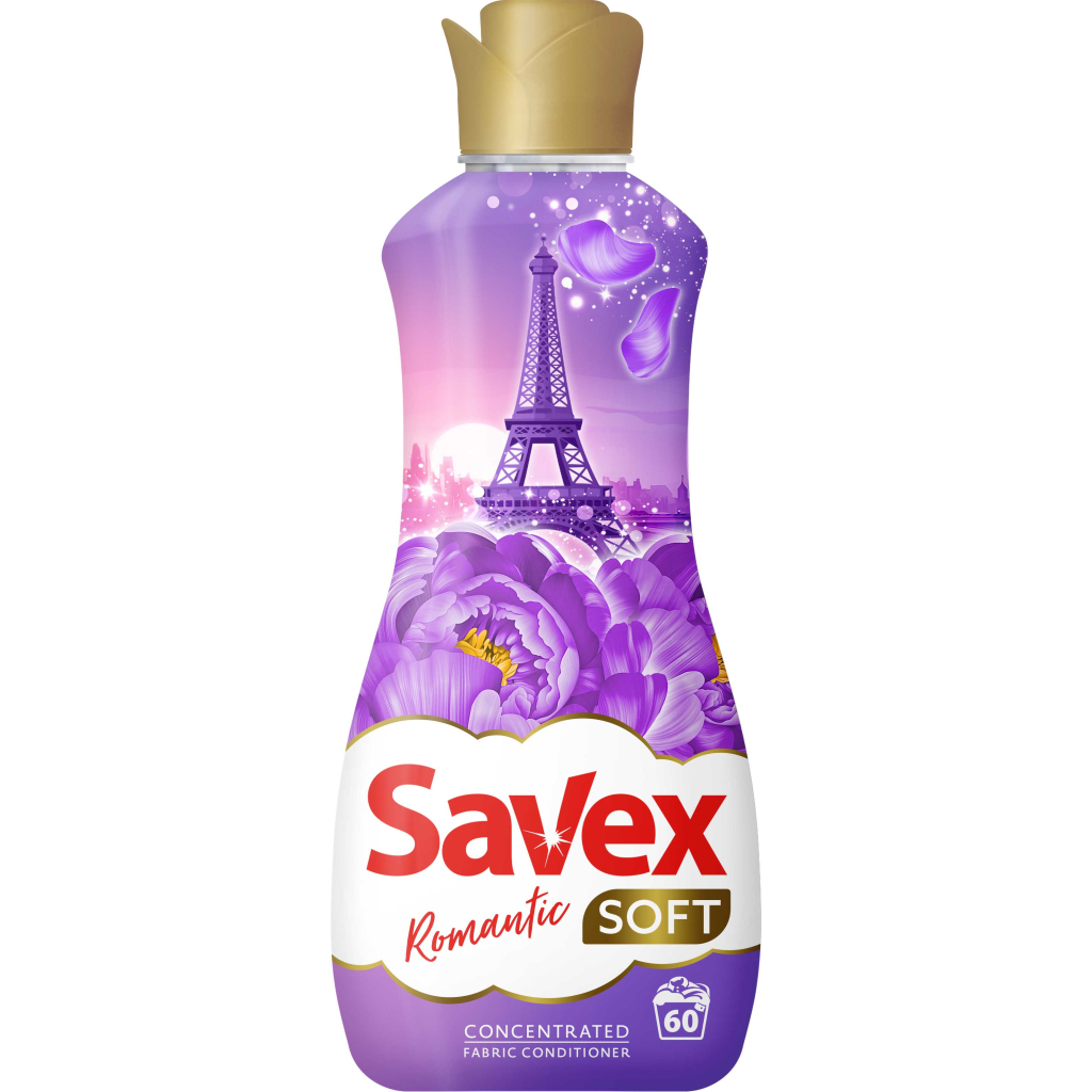 Кондиціонер для білизни Savex Soft Romantic 1.5 л (3800024048975) - фото 1 Кондиціонер для білизни Savex Soft Romantic 1.5 л (3800024048975) - фото 1