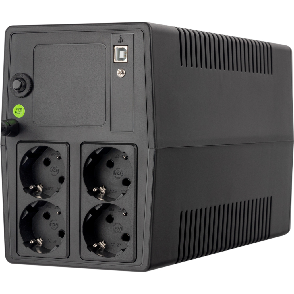 Пристрій безперебійного живлення Prologix 1000VA 600W USB (PLPU1000VA4LED) - фото 2 Пристрій безперебійного живлення Prologix 1000VA 600W USB (PLPU1000VA4LED) - фото 2