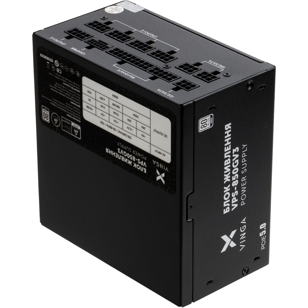 Блок живлення Vinga 850W (VPS-850GV3) - фото 4 Блок живлення Vinga 850W (VPS-850GV3) - фото 4