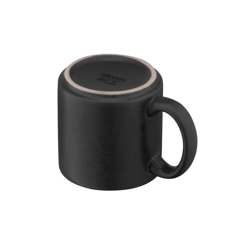 Чашка Ardesto Trento, 400мл, кераміка, чорний (AR2940TB) - фото 5 Чашка Ardesto Trento, 400мл, кераміка, чорний (AR2940TB) - фото 5