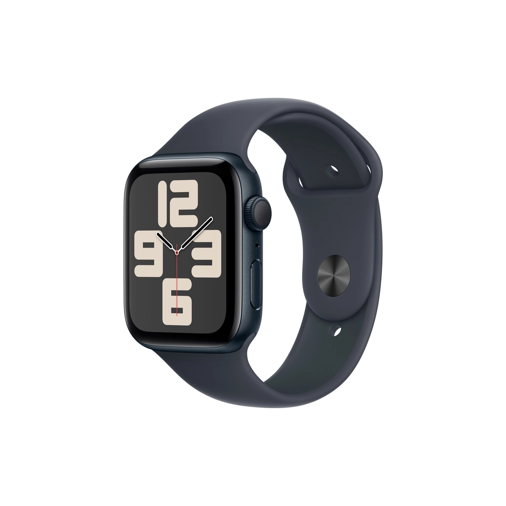 Смарт-годинник Apple Watch SE 2024 GPS 44mm Midnight Aluminium Case with Midnight Sport Band - S/M (MXEJ3QH/A) - фото 1