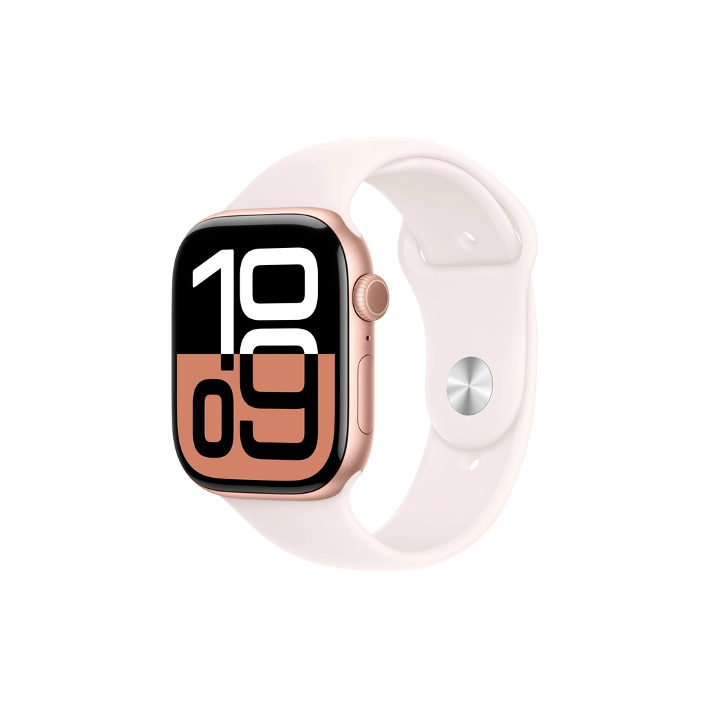Смарт-годинник Apple Watch Series 10 GPS 46mm Rose Gold Aluminium Case with Light Blush Sport Band - S/M (MWWT3QH/A) - фото 1
