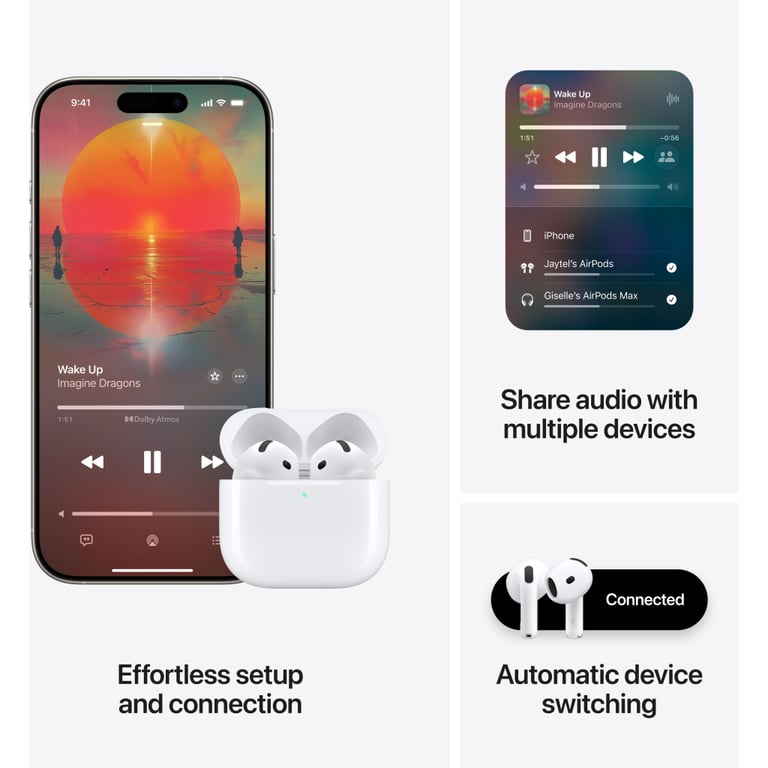 Навушники Apple AirPods 4 with Active Noise Cancellation (MXP93ZE/A) - фото 8