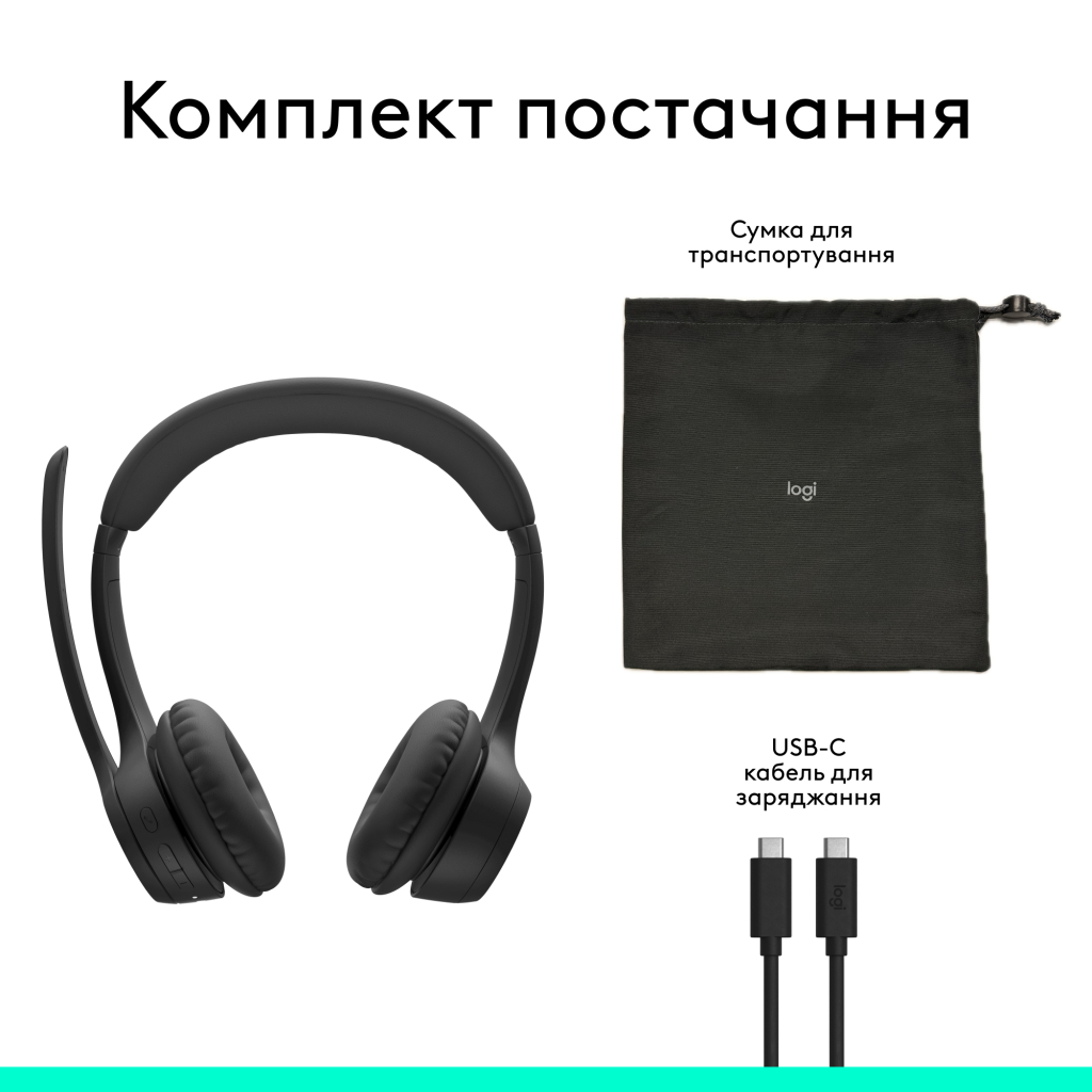 Навушники Logitech Zone 305 for Business Bluetooth Black (981-001458) - фото 8 Навушники Logitech Zone 305 for Business Bluetooth Black (981-001458) - фото 8