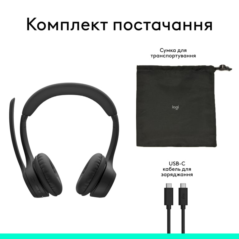 Навушники Logitech Zone 305 for Business Bluetooth Black (981-001458) - фото 8