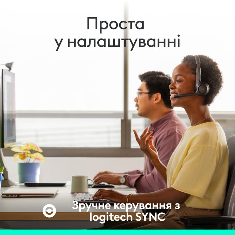 Навушники Logitech Zone 305 for Business Bluetooth Black (981-001458) - фото 9