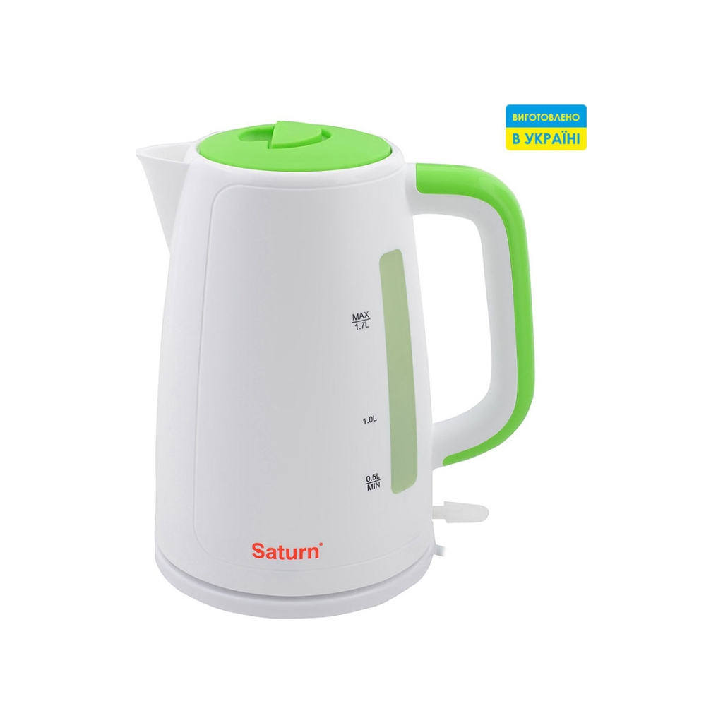 Електрочайник Saturn ST-EK8435U White/Green - фото 1