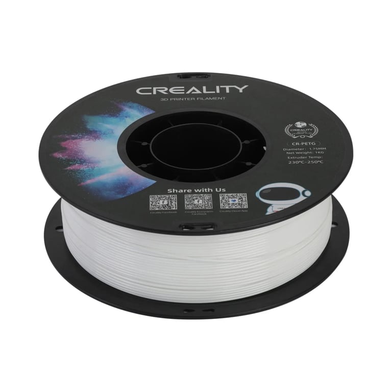 Пластик для 3D-принтера Creality PETG 1.75мм, white, 1кг (3301030034) - фото 2