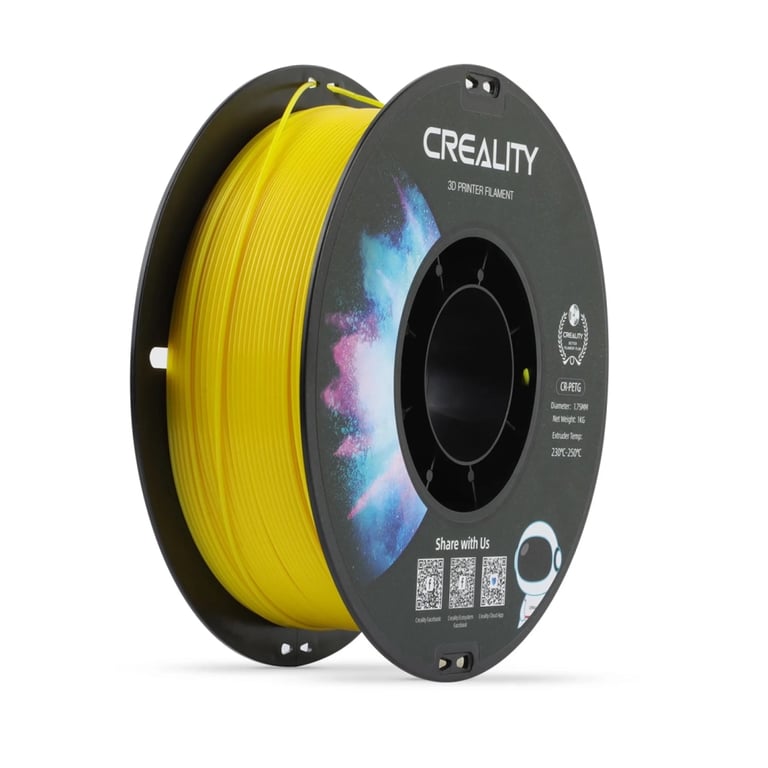 Пластик для 3D-принтера Creality PETG 1.75мм, yellow, 1кг (3301030033) - фото 1