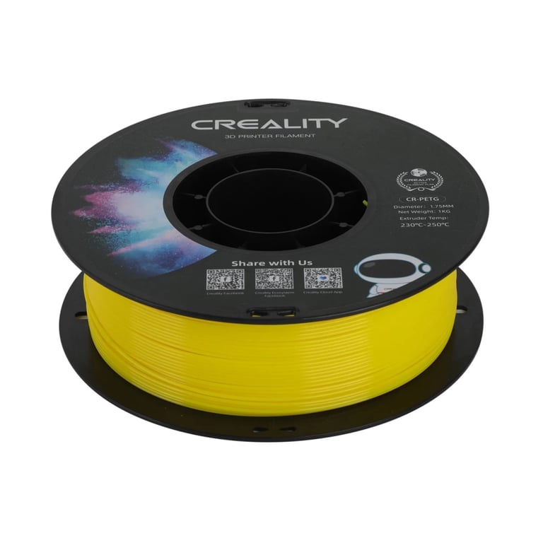 Пластик для 3D-принтера Creality PETG 1.75мм, yellow, 1кг (3301030033) - фото 2
