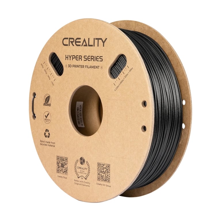 Пластик для 3D-принтера Creality PLA-CF 1кг, 1.75мм, black (3301060015) - фото 1