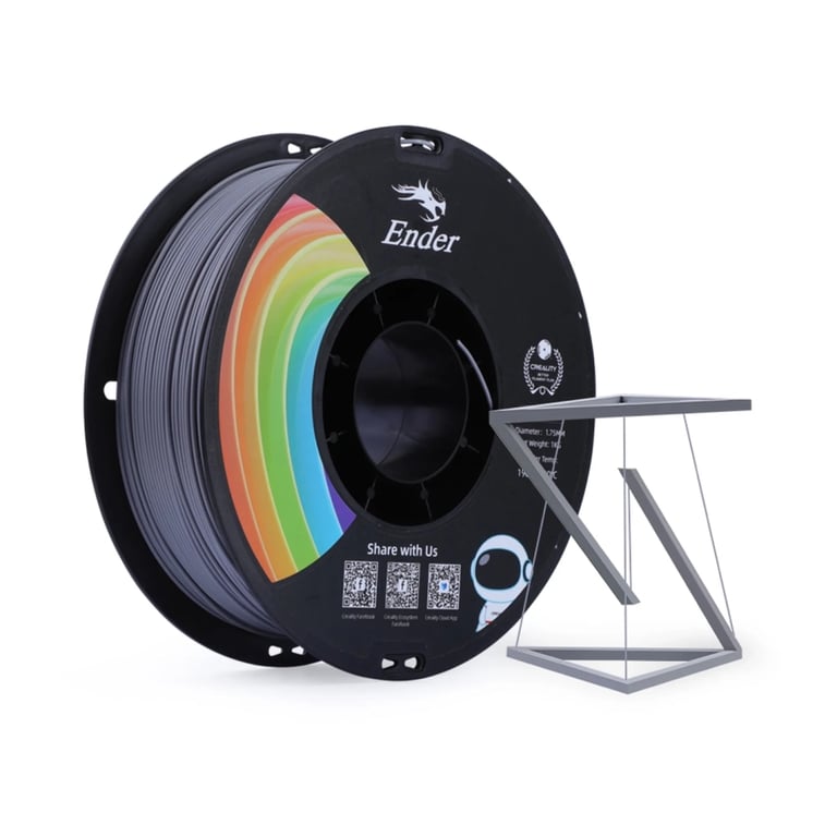Пластик для 3D-принтера Creality PLA+ 1кг, 1.75мм, gray (3301010308) - фото 5