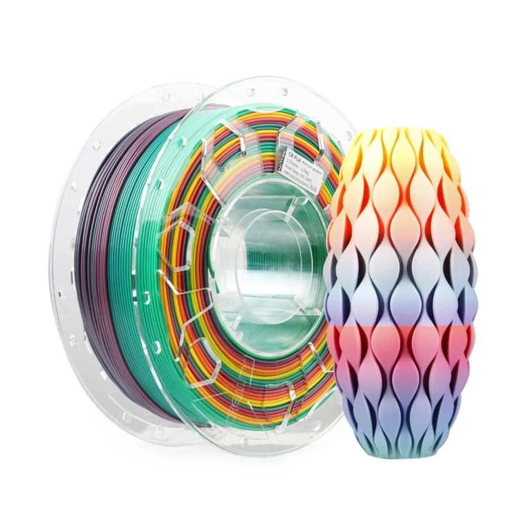 Пластик для 3D-принтера Creality PLA 1кг, 1.75мм, rainbow (3301010010) - фото 1