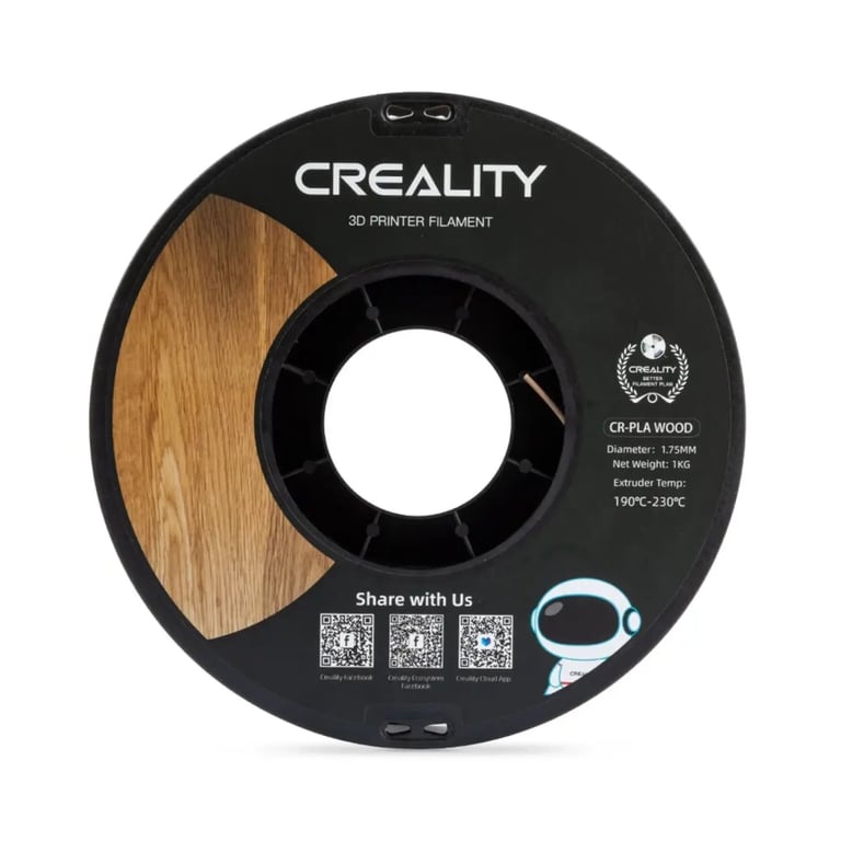 Пластик для 3D-принтера Creality PLA wood 1кг, 1.75мм, light brown (3301130001) - фото 4